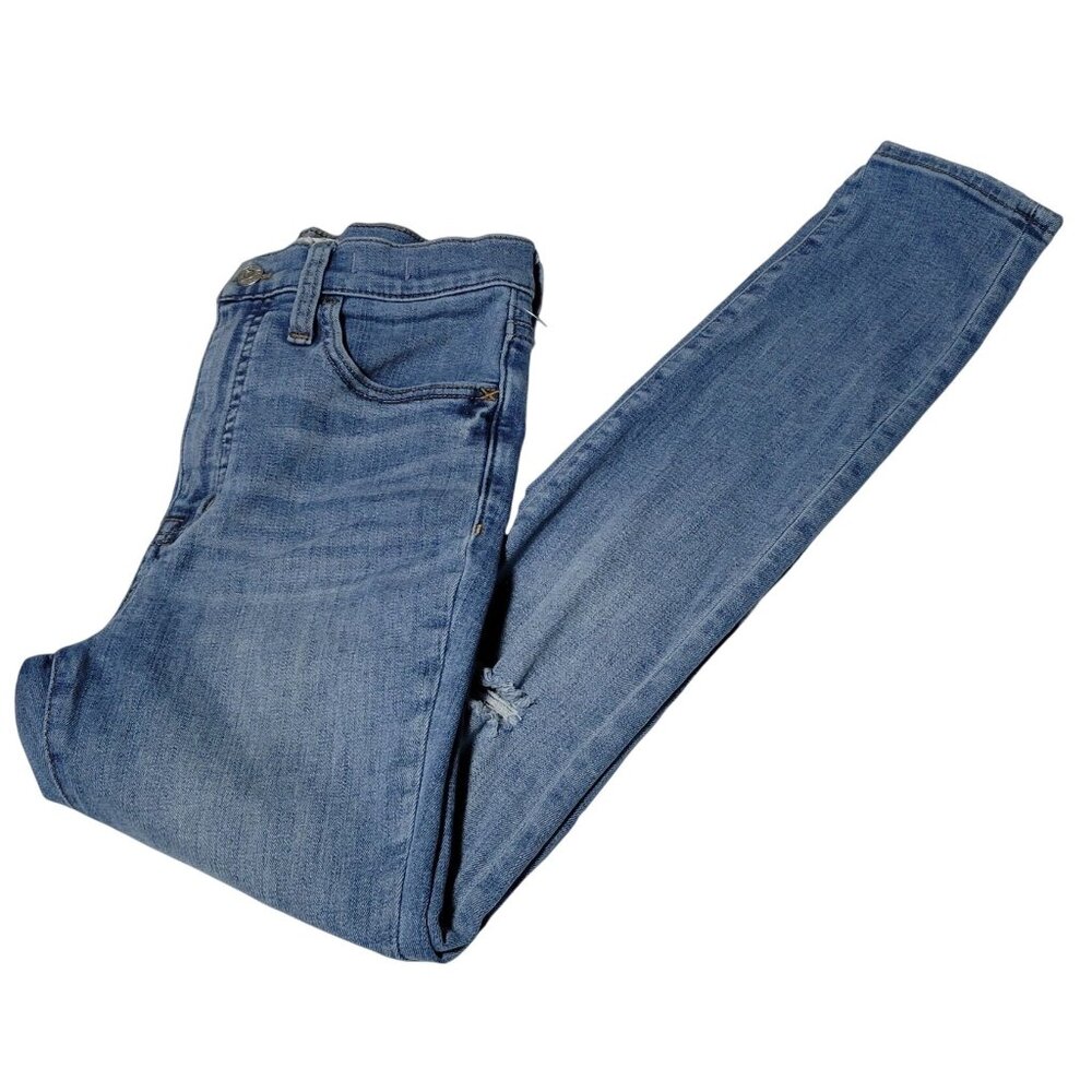 Madewell 11 inch Roadtripper Jeans Womens Size 25 High Waist Light Wash Denim